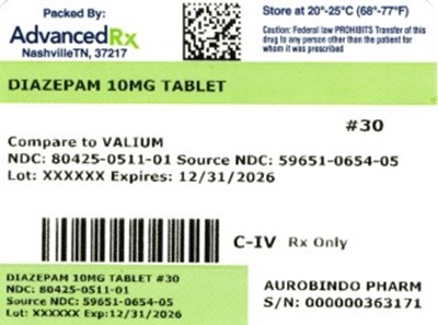 Diazepam 10mg 80425-0511-01.jpg Diazepam 10mg #30 - Diazepam 10mg 80425 0511 01
